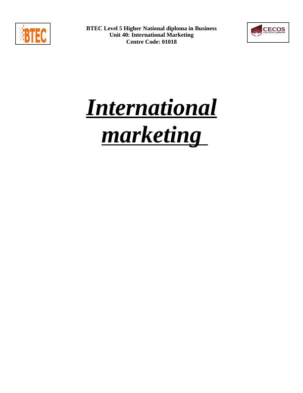 International Marketing: Scope, Concepts, and Strategies_1