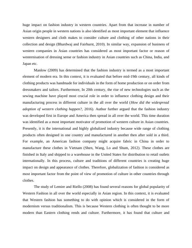 Aspects of Fashion Industry : Essay_3