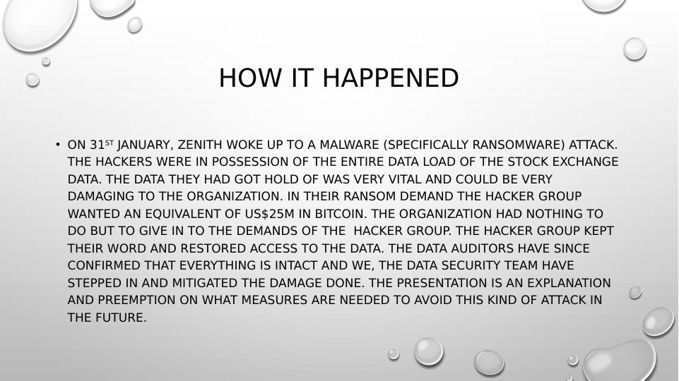 Malware Attack Report: Zenith Stock Exchange_2