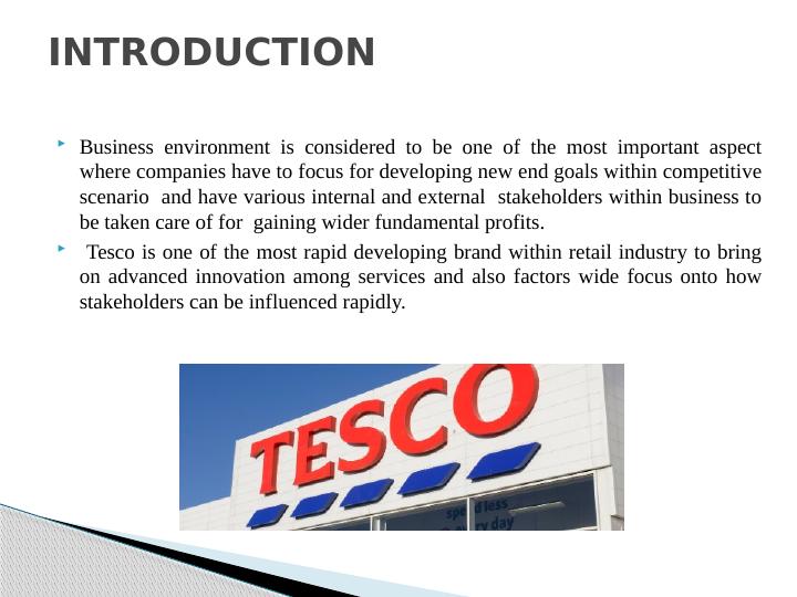 Importance of Stakeholders in Business Environment - A Case Study of Tesco_2
