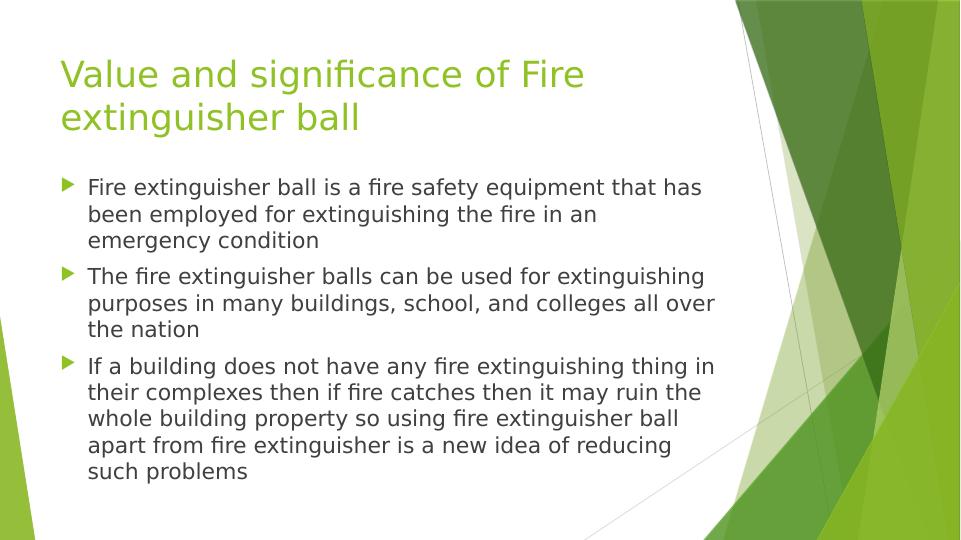 Fire Extinguisher Ball - Assignment_3