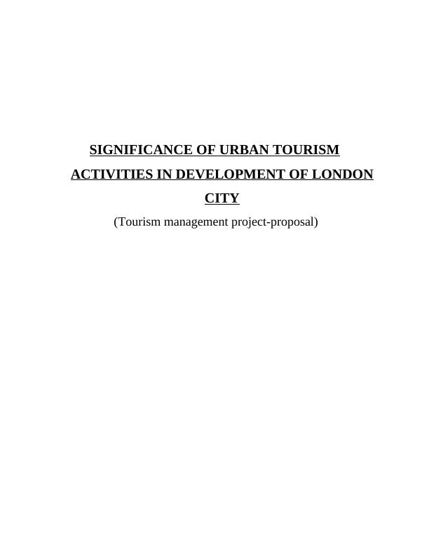 Travel &Tourism Management Assignment_1