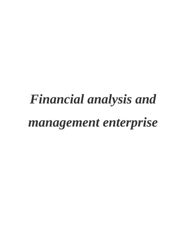 Financial analysis and management enterprise (Doc)_1