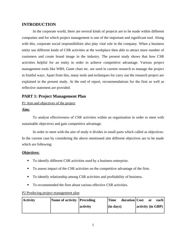 business project assignment pdf