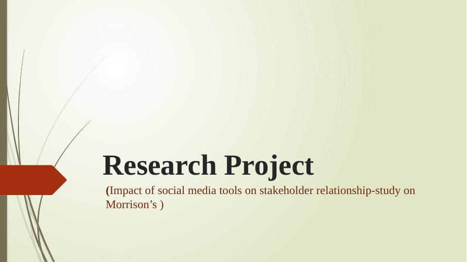 Impact of social media tools on stakeholder relationship-study on Morrison’s_1