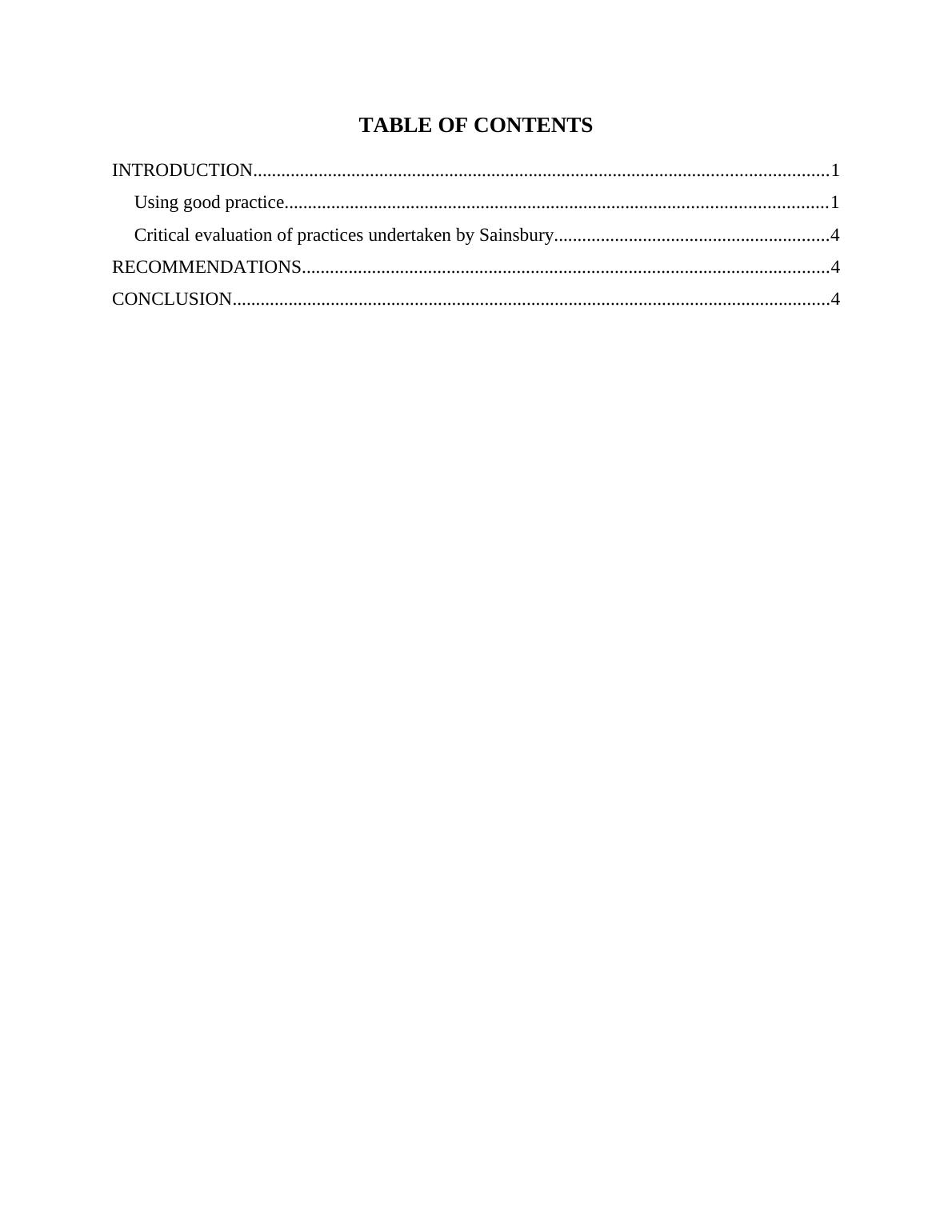 Sainsbury's Recruitment, Selection and Ret