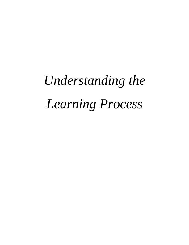 Understanding the Learning Process_1