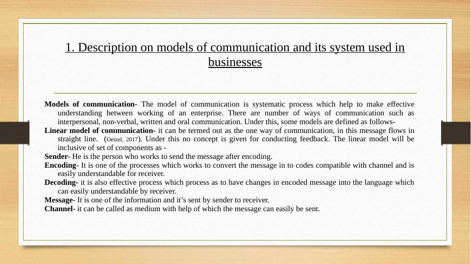 Models of Communication and its System in Businesses_3