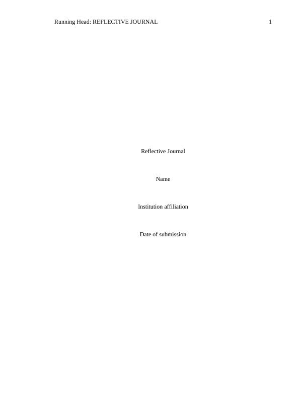 Reflective Journal -  Assignment PDF_1