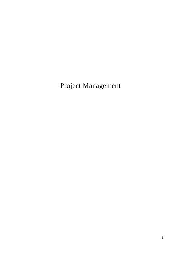Project Planning, Analysis and Management_1