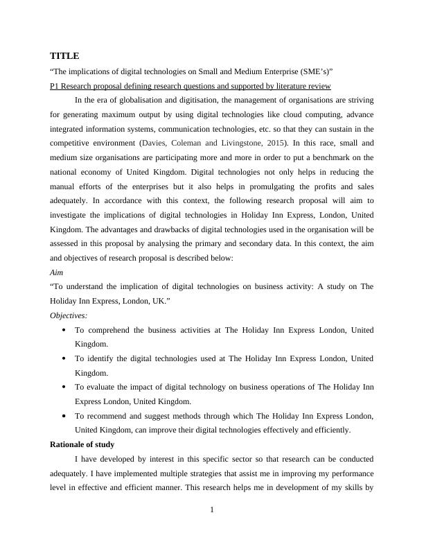 Research Proposal Assignment: Implications of Digital Technologies_3