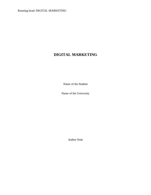Concept of Digital Marketing | Report_1