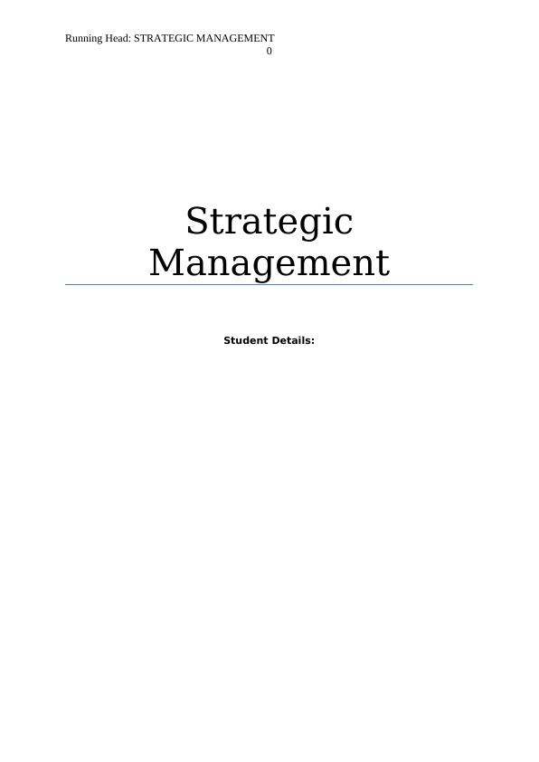 Strategic Management 2022 Analysis_1
