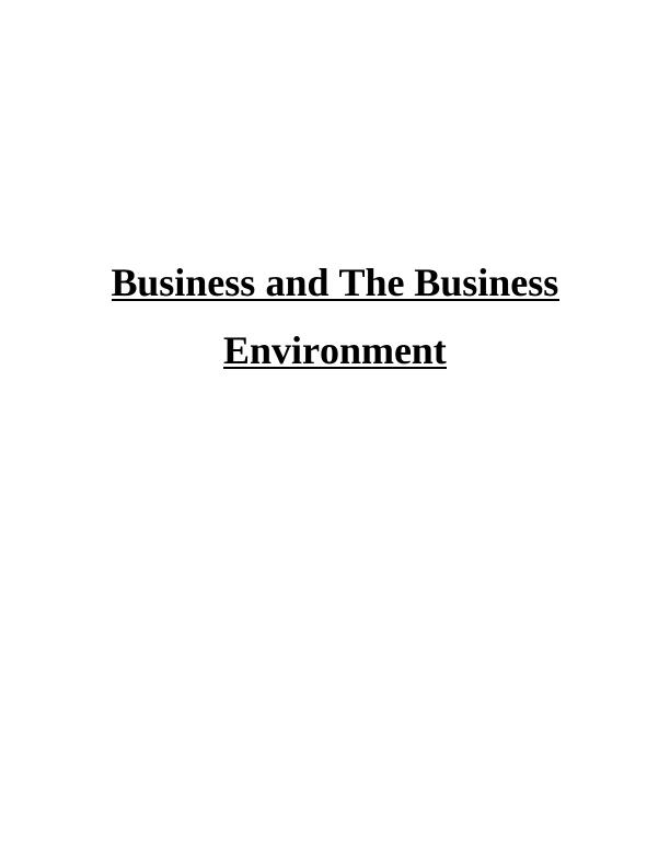 Business and The Business Environment - Cadbury_1
