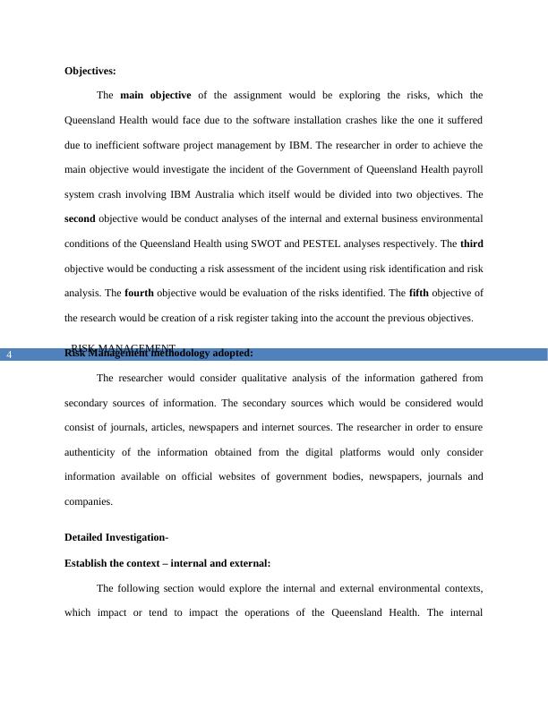 Risk Management of Queensland Health Payroll System