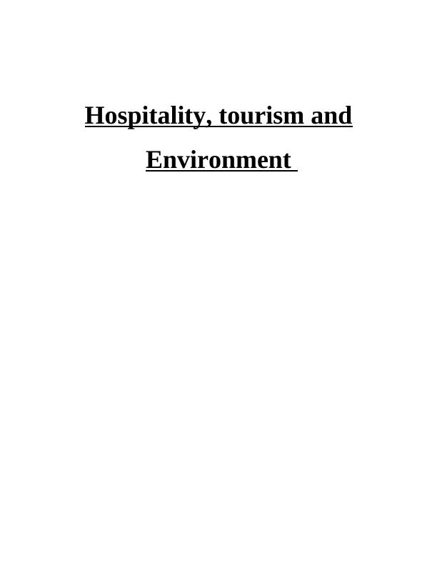 Hospitality, Tourism and Environment Doc_1