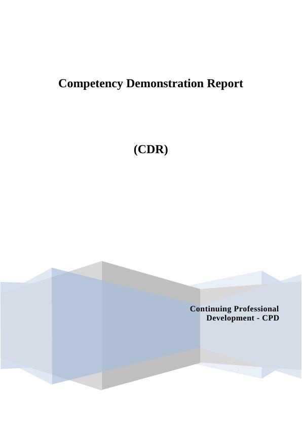 Competency Demonstration Report_1