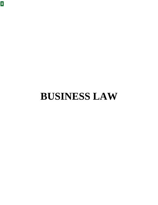 Assignment Business Law Sample_1
