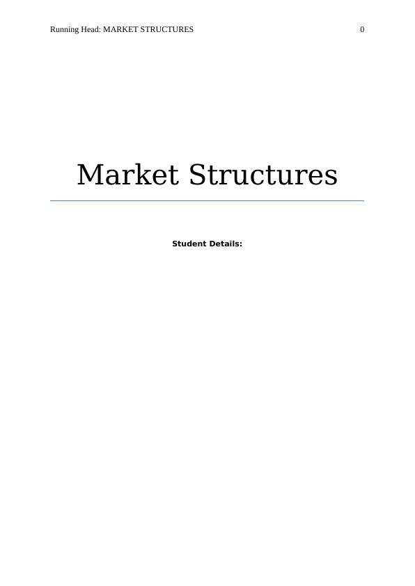 The Firm and Market Structures -_1