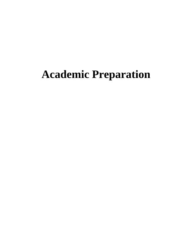 The Academic Preparation Module - Assignment_1