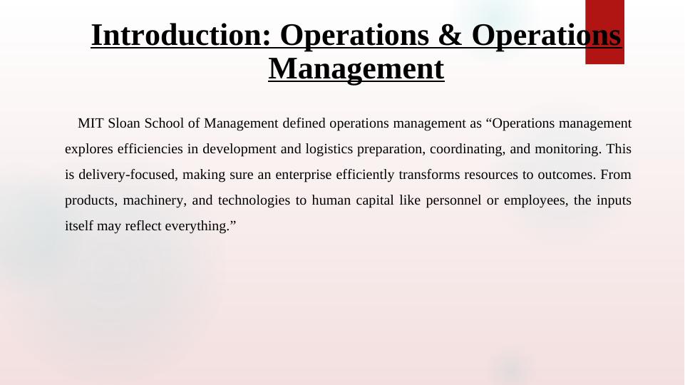 Operations & Operations Management_1