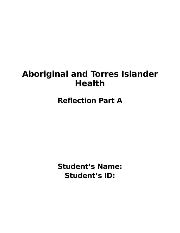 Aboriginal and Torres Islander Health Assignment 2022_1