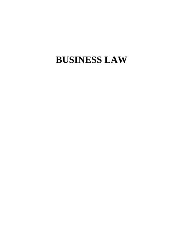 Business Law: Nature of Legal System, Key Legislations, and Types of Business Organization_1