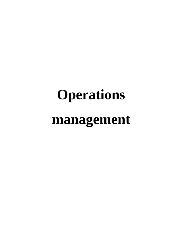 Operational Management in McDonald's_1