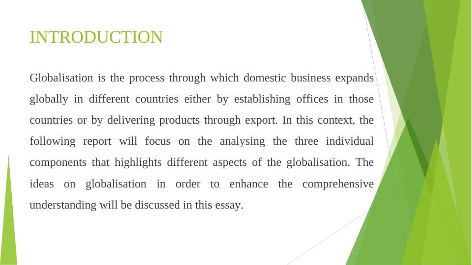Globalisation and its Components: An Analysis_2