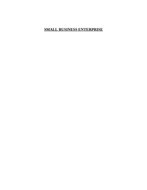 Research Project on Small Business Enterprise | Jesmond Dene Hotel_1