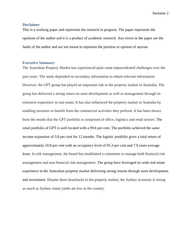 Influence of the gpt group on the australian property market PDF_2