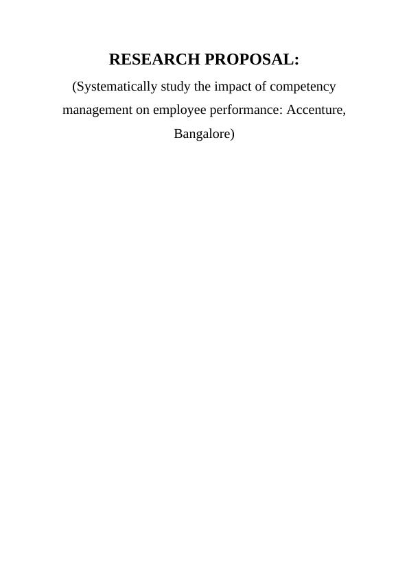 Impact of Competency Management in Accenture : Report_1