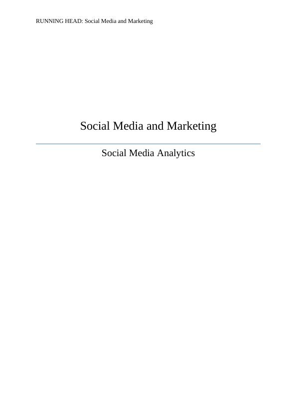 Social Media and Marketing- Report_1