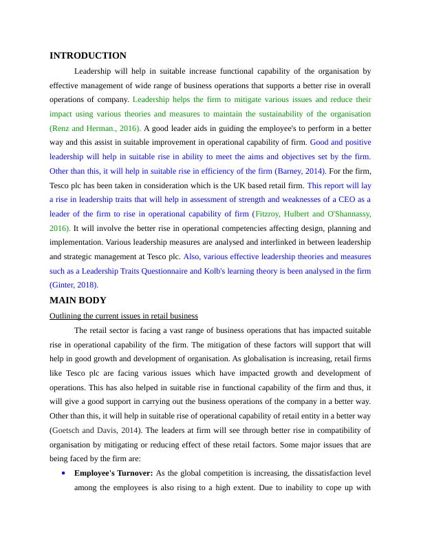 Leadership and Strategic Management Assignment - Tesco plc_3