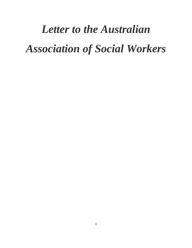 Letter to the Australian Association of Social Workers_1