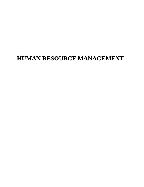 Human Resource Management Assignment- Google_1