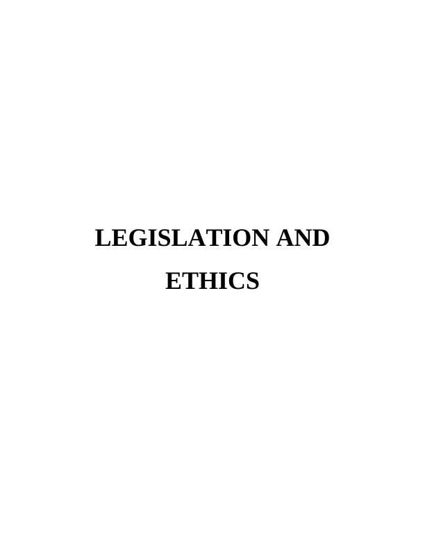 Legislation and Ethics in Travel and Tourism Sectors Assignment