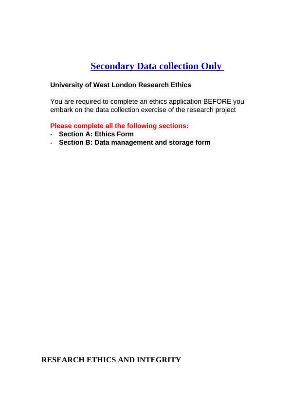 Secondary Data collection Only_1