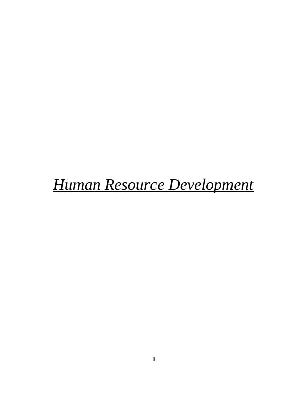 Human Resource Development Assignment : Manicure & Pedicure Salon_1