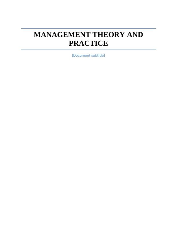 Assignment Management Theory and Practice_1