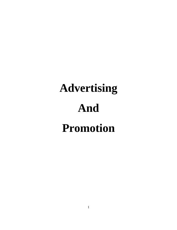 Advertising Promotion Business - Assignment_1