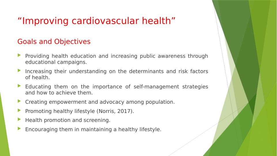 Health Promotion Plan Of Heart Diseases_4