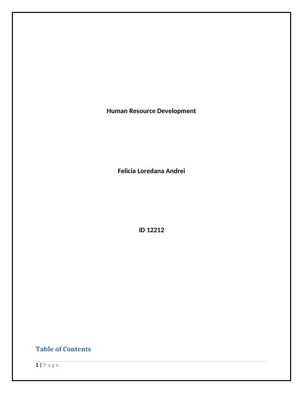 Human Resource Development Report - Doc_1