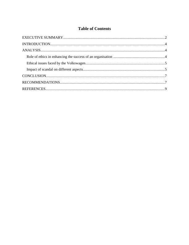 Academic and Professional Skills Assignment Solution - Volkswagen_3