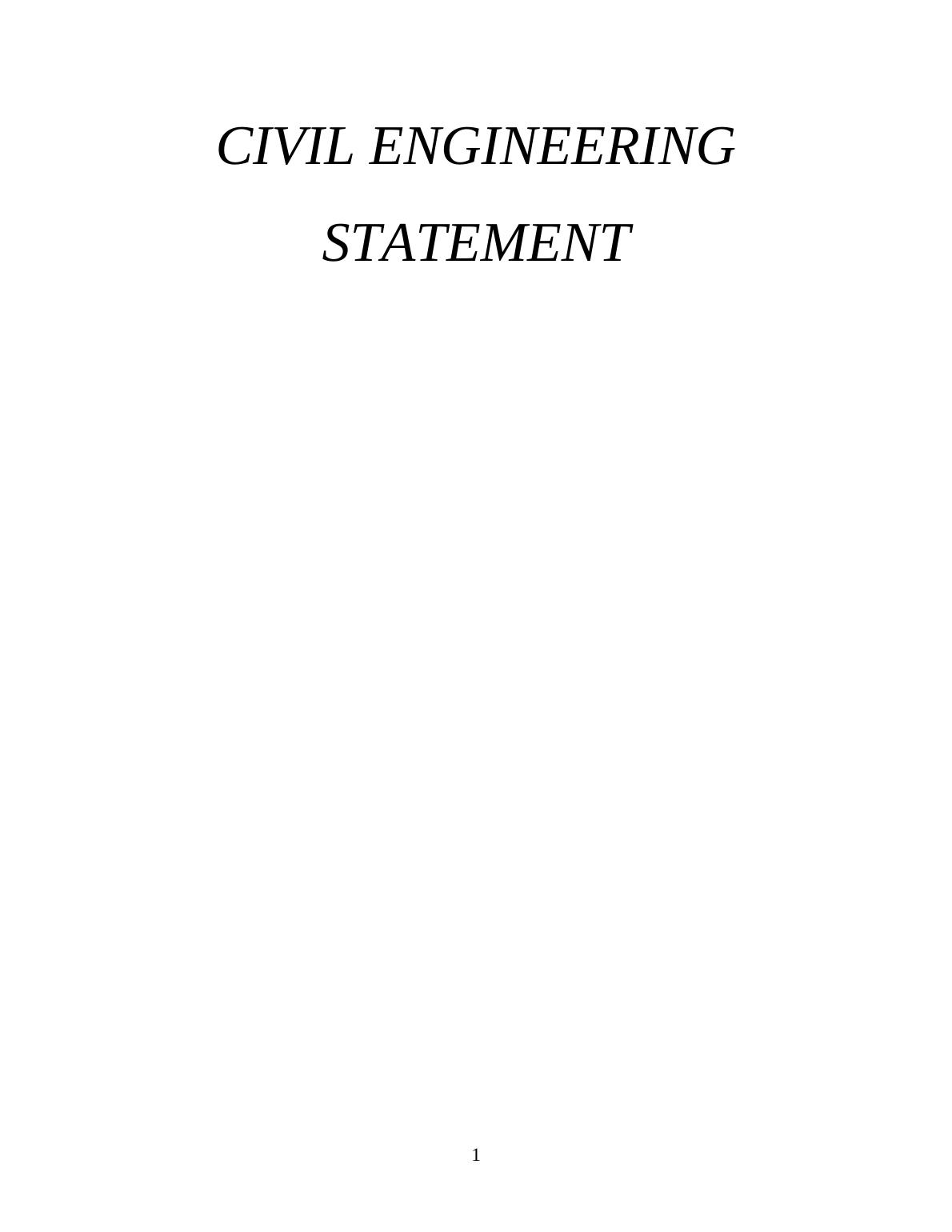 personal statement for civil engineering course