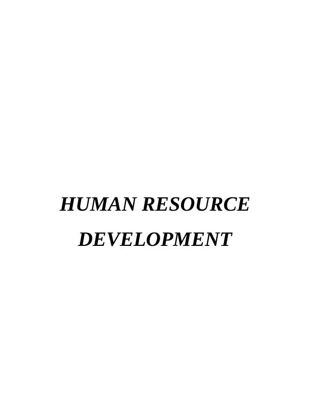 Human Resource Development |Sun Court Residential Homes Limited Report_1