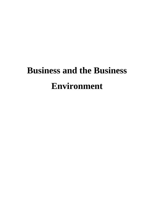 Business Environment Analysis of McDonalds_1