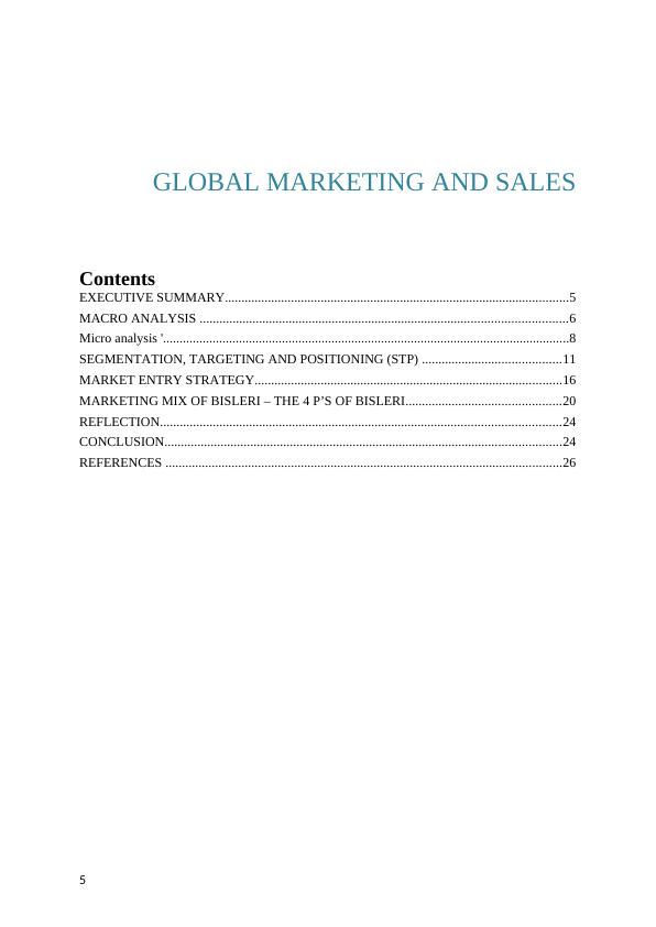 Bisleri International Marketing and Sales_5