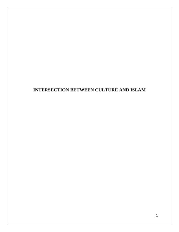 Intersection Between Culture and Islam_1