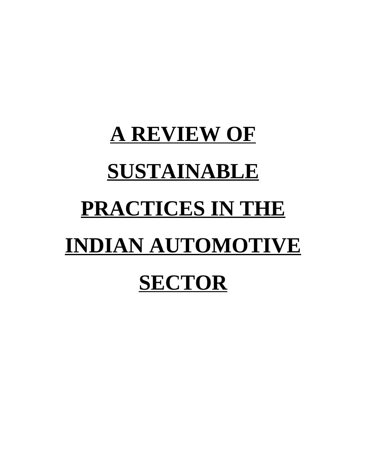 A Review of Sustainable Practices in the Indian Automotive Sector_1